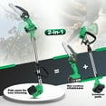 thumbnail image 4 of Tegatok Cordless 6" Pole Saw Mini Chainsaw 2-in-1 Tree Trimming Extension Rod, 4 of 9