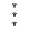thumbnail image 3 of Jumpingount Peineta de flores para mujer, tocado de diamantes de imitación, pasador, accesorios de estilismo, tocado, banquete, boda, diario, Type1 NO1, 3 of 6