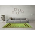 thumbnail image 3 of Ahgly Company Indoor Round Abstract Turquoise Blue Contemporary Area Rugs, 4' Round, 3 of 4