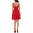 thumbnail image 3 of INSPIRE CHIC Women's Homecoming Dress with Triple Straps Backless Sleeveless Cocktail Dress XS Red, 3 of 6
