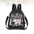 thumbnail image 2 of Waterproof Nylon Backpack Casual Multifunctional Shoulder Bag Outdoor Fitness Bag Travel Pouch Large Capacity Handbag (Elephant Style Random), 2 of 3