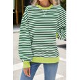 thumbnail image 7 of Sweatshirt For Women Oversized Long Sleeve Striped Pullover Color Block Crewneck Casual Loose Tops Y2K Clothes Workout Shirt, 7 of 7