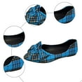 thumbnail image 6 of Rokment Retro Plaid Bow Ballet Flat Dress Shoes for Women Ladies 2026 Spring Fall Checkered Bowknot Pointed Toe Casual Dressy Loafers Bride Low Heels Slip-On Blue Size 6, 6 of 8