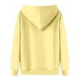 thumbnail image 4 of Mohiass Womens Oversized Hoodies Fleece Hooded Sweatshirts Casual Comfy Tops Fall Fashion 2025 Cute Clothes with Pockets Fluorescence Yellow M, 4 of 6