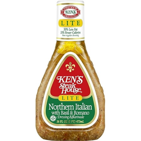 Ken's Foods Lite North Italian Dressing, 16 Fl Oz ( Pack of 2 )