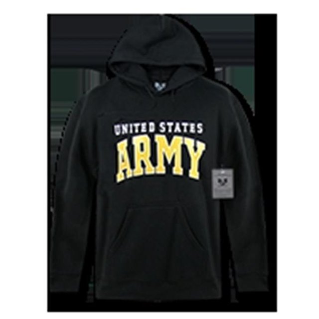 Rapid Dominance S46-ARM-BLK-01 Military Pullover Hoodies, Black - Small