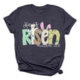 thumbnail image 3 of Easter Outdoor Tops for Women Graphic Cute Bunny Rabbit Novelty Y2K Tops,Dark Gray,S, 3 of 3