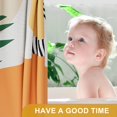 thumbnail image 2 of Fall Shower Curtain, Orange Abstract Cloth Shower Curtain Sets with 12 Shower Curtain Hooks, Luxury Hotel Quality Washable Farmhouse Polyester Fabric Bathroom Shower Curtains, 72x72 Inches, 2 of 6