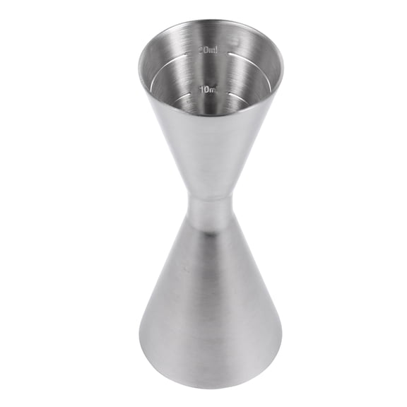 Raindrops Stainless Steel Double Jigger Measuring Cup for Bartending and Cocktail Service Silver 30/60ml