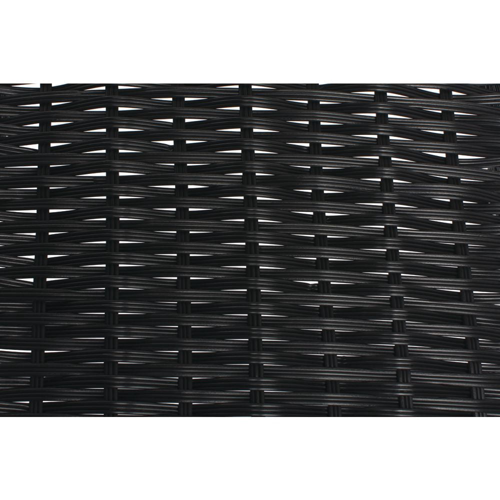 HUBERT® Black Produce Basket - 15 1/2"L x 16"D x 1 1/2" to 5"H