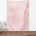 thumbnail image 3 of Ambesonne Coral Fabric by the Yard Upholstery, Checkered Fleur De Lis, 5 Yards, Pale Pink Coral, 3 of 4