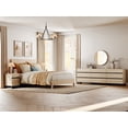 thumbnail image 3 of WAMPAT Dresser and Nightstand Set of 3, 94.5 Inches Dresser with 6 Drawers, 2 Nightstand with Drawer and Cabinet for Bedroom, Bedroom Furniture Set, Light Oak, 3 of 14