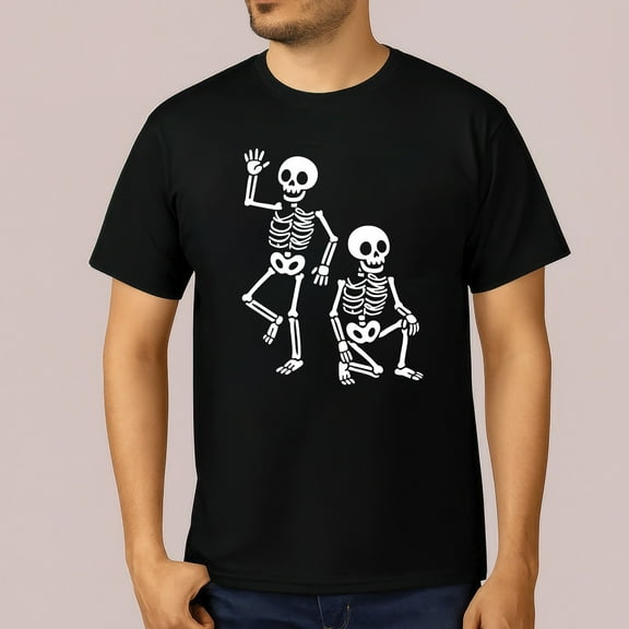 Halloween Party Skeletons Spooky Fun T-Shirt