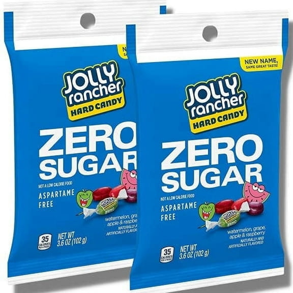 Jolly Rancher Sugar-Free Hard Candy – 3.6 oz Bags (Pack of 2)