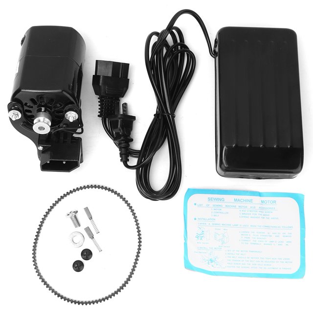 Kit de motor y pedal para máquina de coser de 180 W. Piezas para máquinas de coser domésticas.
