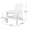 thumbnail image 4 of Pouseayar Classic Outdoor Wood Adirondack Chair Garden Lounge Chair，White, 4 of 7