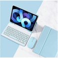 thumbnail image 2 of Ipad Air2/17/18 Keyboard Case With Mouse,9.7 Inch Generation Case With Detachable Wireless Bluetooth Keyboard Pencil Holder Leather Smart Cover Blue, 2 of 4