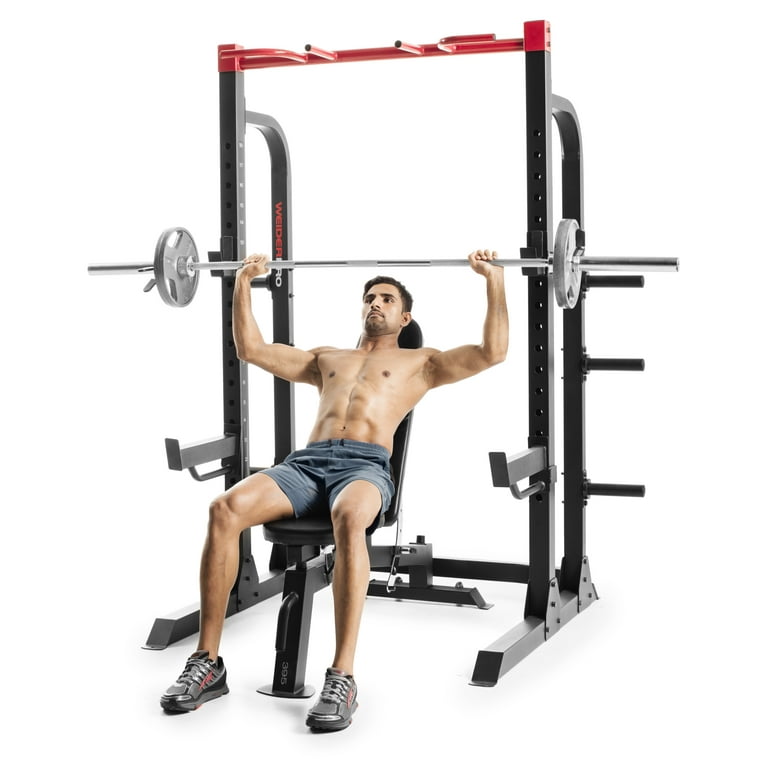 Weider Pro 7500 Power Rack with Integrated Weight Storage