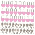 thumbnail image 5 of 24pcs Heart Shaped Small Metal Padlocks Mini Diary Book Locks with Keys, 5 of 8