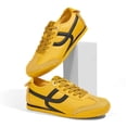 thumbnail image 5 of LUCKY STEP Retro Thin Sole Fashion Sneakers Casual Lightweight Walking Shoes,Yellow,Womens, 5 of 6