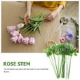 thumbnail image 4 of EeaseMX 30 piezas de tallo de flor de rosa, rama única con hojas, tallo de rosa, tallo decorativo de rosa de plástico, 4 of 8