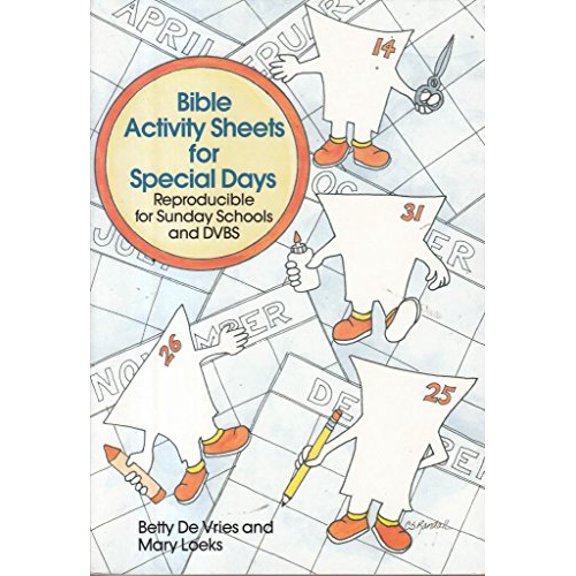 Pre-Owned Bible Activity Sheets for Special Days, 9780801029714, 0801029716, Paperback,