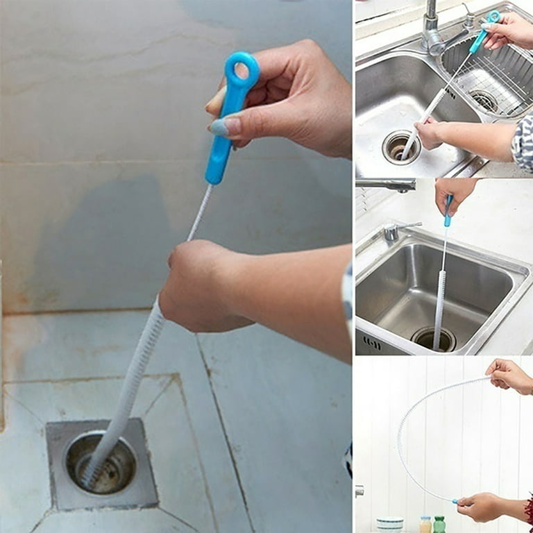 Flexible Cleaning Brush Sink Overflow Drain Cleaner Kitchen Tools Bathroom  Shower Cleaner Drain Hair Removal Tool Drain Pipe