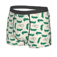 thumbnail image 5 of Goofa Cartoon Crocodile Printed Men's Boxer Briefs Underwear, Moisture-Wicking Underwear, Trunk,Soft and Breathable Cotton Underwear-Small, 5 of 9