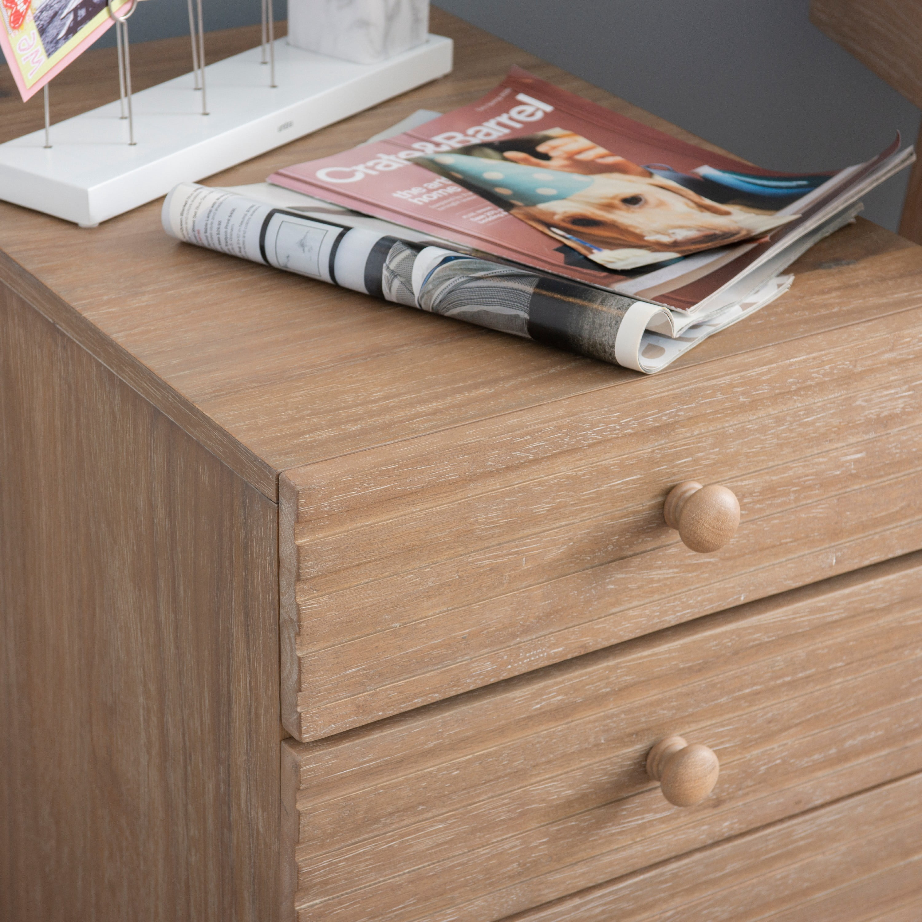 Powell Nixon 3-Drawer File Cabinet, Natural