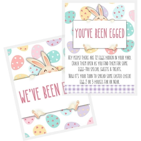 Lashicorn Youve Been Egged Holiday Game Sheets 40 Pack 8.5x11 in Easter Holiday Games Weve Been Egged Holiday Game Easter Christian Celebration Easter Basket, Easter Bunny, Easter Eggs