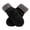 Black, variant on Women Fuzzy Pom Pom Mitten Winter Gloves Warm Thick Windproof Cold Weather Gloves for Daily Outdoor Casual Wear Light Gray One Size