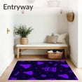 thumbnail image 3 of ODIKA 2'x3' Machine Washable Non-Slip Area Rug, Ghostly Mansion Entrance Haunt Decorative Floor Cover High Traffic Rug with Pad, Purple, 656765, 3 of 8