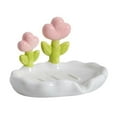 thumbnail image 2 of Jabonera Para Lavabo, Jabonera De Flores De Cerámica Compacta Decorativa Para El Hogar Del Baño, 2 of 7