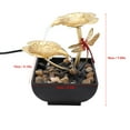 thumbnail image 4 of Indoor Water Feature,Desk Waterfall Fountain Circulating Tabletop Feature ing Craft Ornament USB Powered Lotus Leaf Dragonfly Shaped with LED Light for Living Room Home Office, 4 of 9