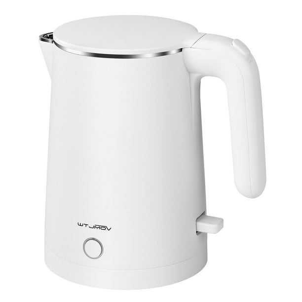 Hervidor eléctrico WTJMOV de acero inoxidable 1.0L 1200W blanco
