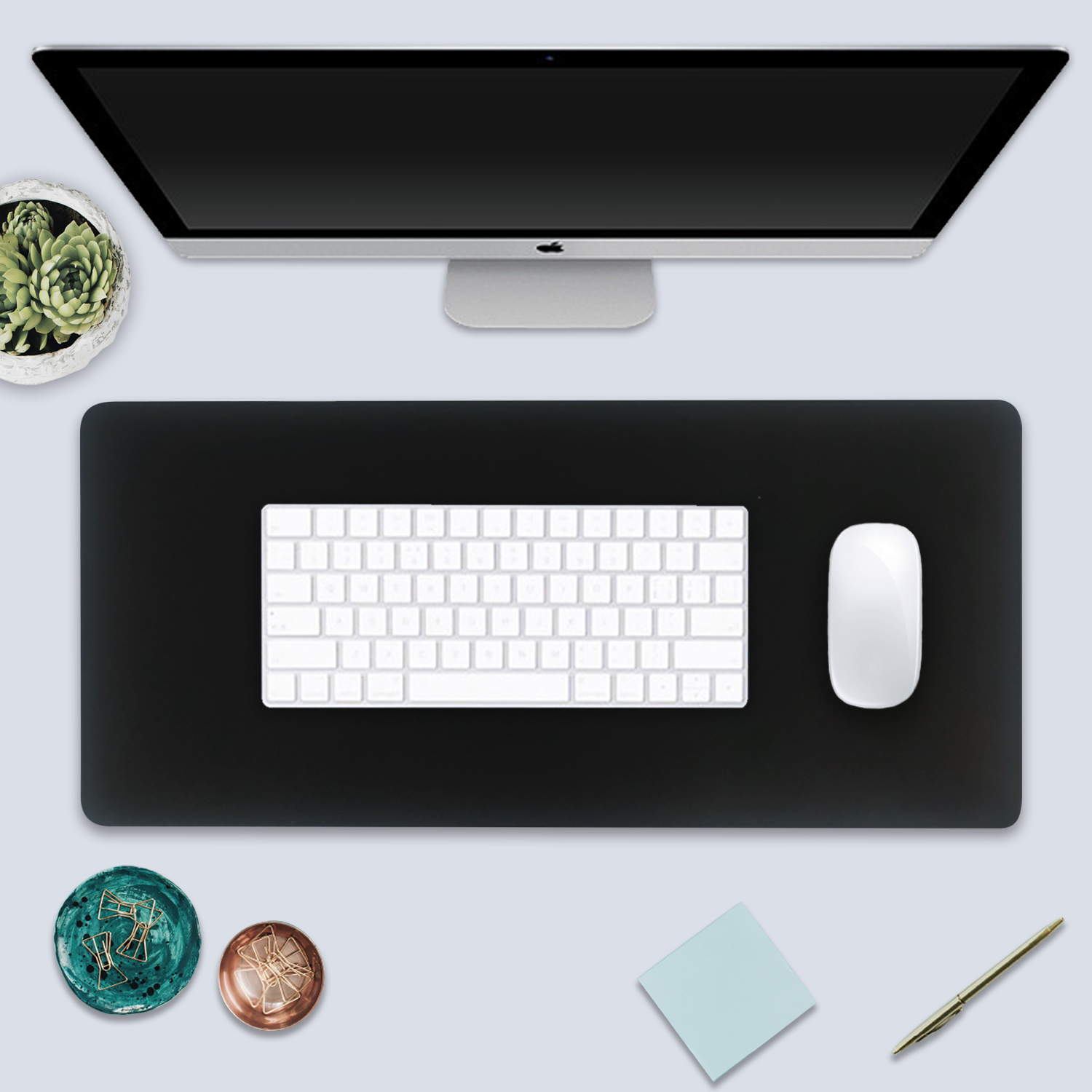 OTM Basics Black Cloth Desk Mat
