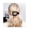 thumbnail image 2 of 3PCS Flat Hair Clips, Medium Square Flat Claw Clips for Women Girls, French Strong Hold Non-slip Hair Clips for Thick Thin Hair, Stylish Classic Hair Barrettes( Black&Tortoise), 2 of 7