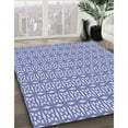 thumbnail image 2 of Ahgly Company Indoor Round Patterned Periwinkle Purple Area Rugs, 3' Round, 2 of 6