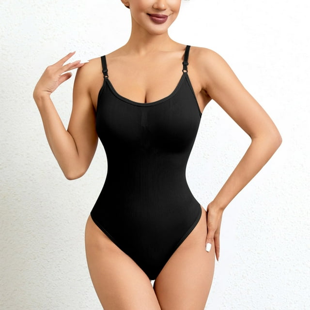 Combinaison Aguichant Sans Manches à Col en V en Polyester Uni pour Femmes, Shorts Corset pour Tenue Décontractée et Danse