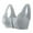 Grey, variant on Daisy Bra for Women - Comfortable Front Close Button Cotton Bras for Older Women, No Underwire - Multiple Sizes