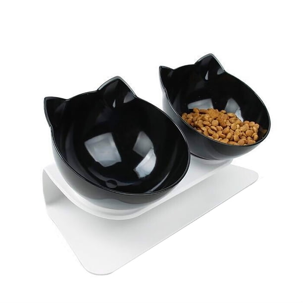 Cuencos Antideslizantes Para Gatos, Cuencos Dobles Con Soporte Elevado, Cuencos Para Comida Y Agua Para Mascotas, Comederos Para Perros Y Gatos, Productos Para Mascotas, Cuenco Para Gatos Serendint PT001468-03