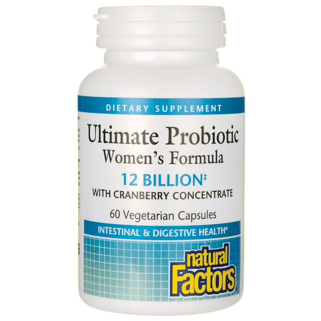 Natural Factors Ultimate Probiotic Women's Formula 12 Billion Cfu 60 Veg Caps
