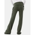 thumbnail image 3 of No Boundaries Ruched Foldover Flare Pants, Women’s, 3 of 5