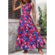 thumbnail image 4 of Vestido PRETTYGARDEN Floral Maxi de un Hombro sin Mangas Talla M, 4 of 8