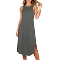 thumbnail image 2 of Vrorvz Long Nightgown for Womens Sleeveless Tank Nightshirts Sleepwear Loose Nightdress Nightgowns, 2 of 6
