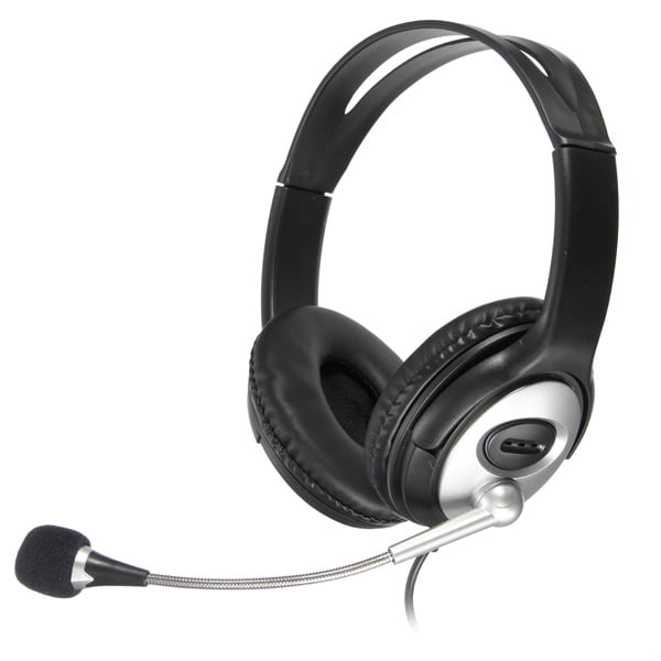 Wired Noise cancelling Surround Sound USB Stereo Super Bass Headband OverEar Office Gaming