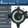thumbnail image 2 of LANCHEZ 18in Sand Filter Pump for Above Ground Pool with Timer, 1.5HP, Max 4900GPH for Pools Up to 20000GAL, 6-Way Valve Pool Sand Filter System, Enhanced Circulation for Crystal-Clear Pool, 2 of 8