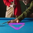 thumbnail image 1 of RENACLIPY 2Pcs Purple Billiard Ball Holder Triangle Rack Durable Pc Material for Table Pool Accessories, 1 of 8