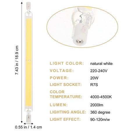 

Led Halogen Replacement Bulb R7s Base Double Ended Led Bulb 20w Tube Light Bulb