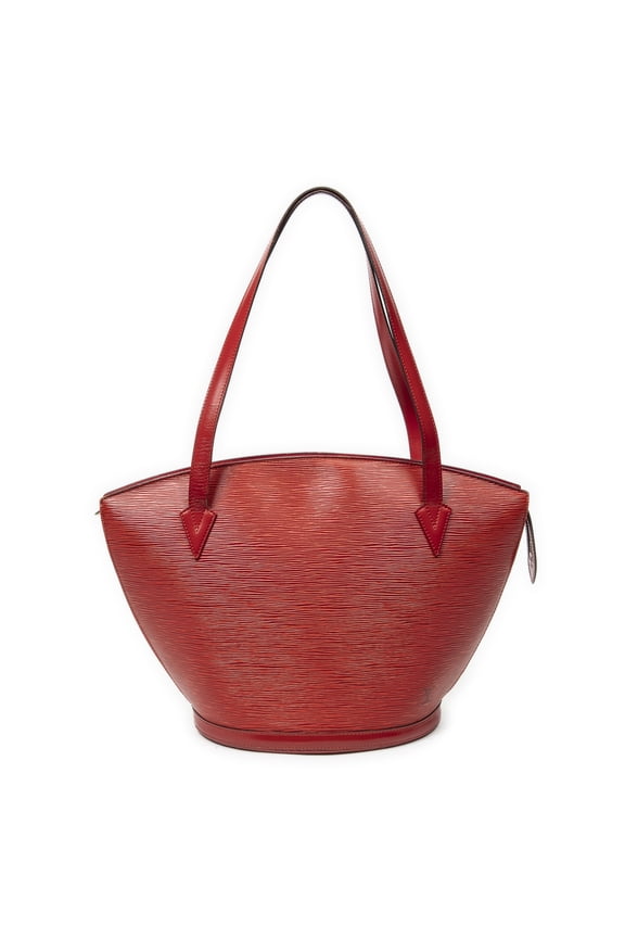 Pre-Owned Louis Vuitton Red St-Jacques Shopping GM Shoulder Bag Epi